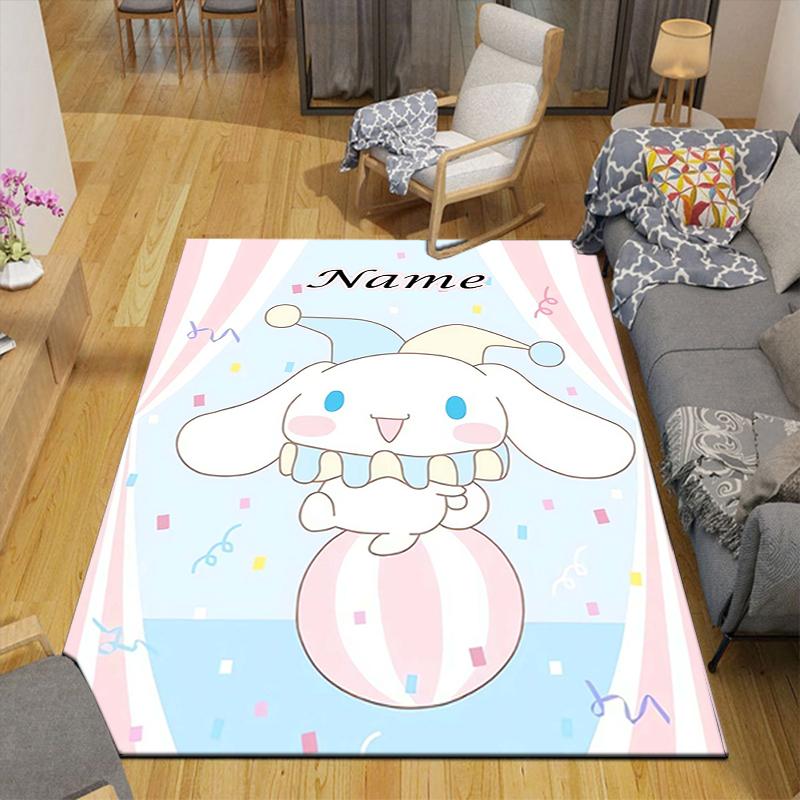 Custom 1Pc Cute Bunny Friends Adventure Rug Office Carpet Indoor Outdoor Entrance Doormat Nonslip Soft And Comfortable Living Room D491521