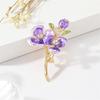Cute Colorful Peach Brooch for Women Fashion Sweet Enamel Pin Flower Lapel Pin Casual Weddings Clothes Jewelry Gift