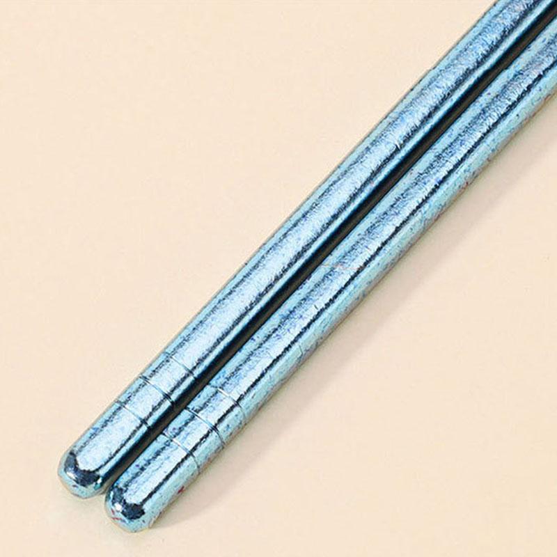 1 Pc 23cm Pure Titanium Chopsticks 5 Colours Available Heat Insulation Luxury Family Tableware For Home Resturant Gathering