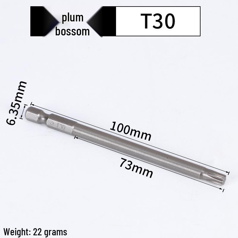Magnetic Plum Blossom Screwdriver Replacement Bits T15 T20 T25 T30