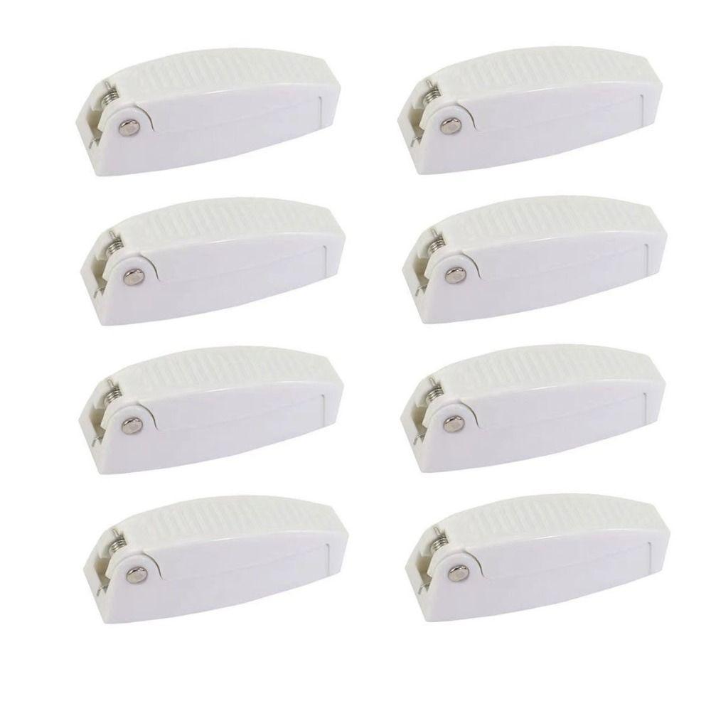 Rounded Baggage Door Clip White Door Clip Bracket Compartment Lock  Motorhome