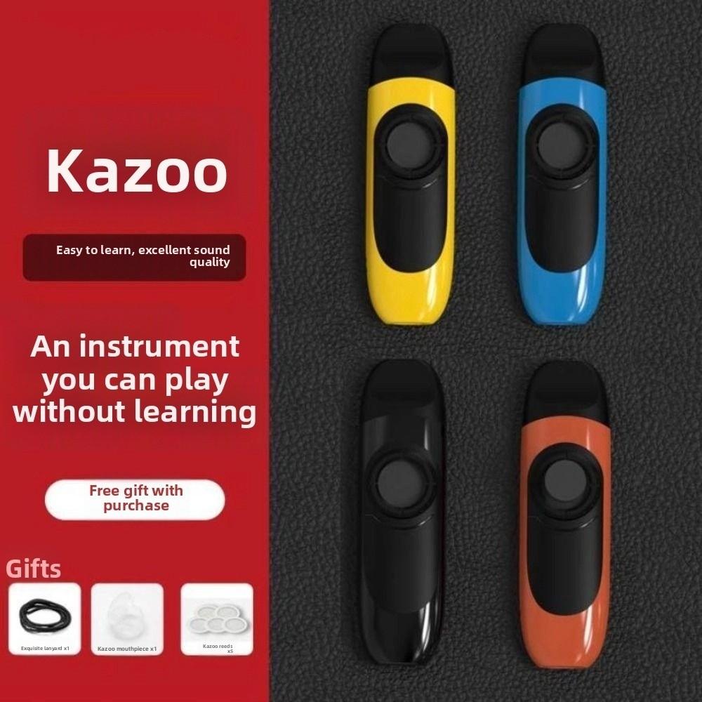 Ergonomic Mouthpiece Colored Kazoos Sinking Membrane Seat ABS Kazoo Instrument  Music Gift