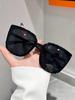 1PC Unisex Y2K Basic Large Square Frame Fashion Glasses Suitable for Daily Wear Photography Driving European Style Optics