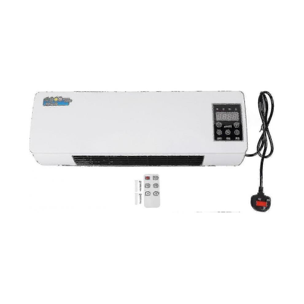 Taşınabilir Klima, Uzaktan Kumandalı 2000w Duvara Monte, Dijital Ekran, Geniş Kapsama Alanı (İngiltere Fişi 220v)