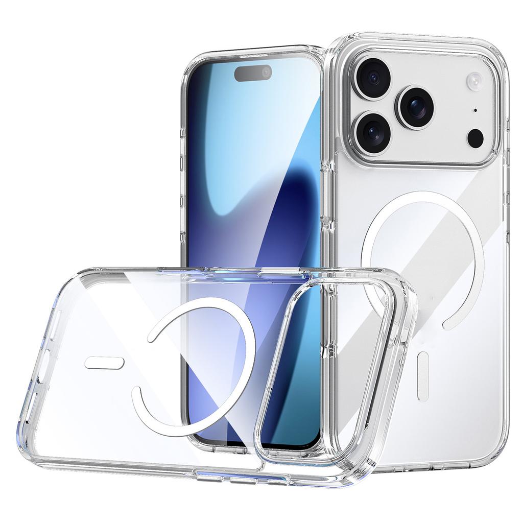 SULADA For iPhone 17 Pro Case Compatible with MagSafe TPU+PC Crystal Clear Phone Cover