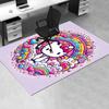 Office Rug Hello Kitty, Rainbow Anti-Slip Rug, Machine Washable for Living Room, Bedroom, Office, Multiple Sizes, Bedroom Mat, Decorative Mat, Durable