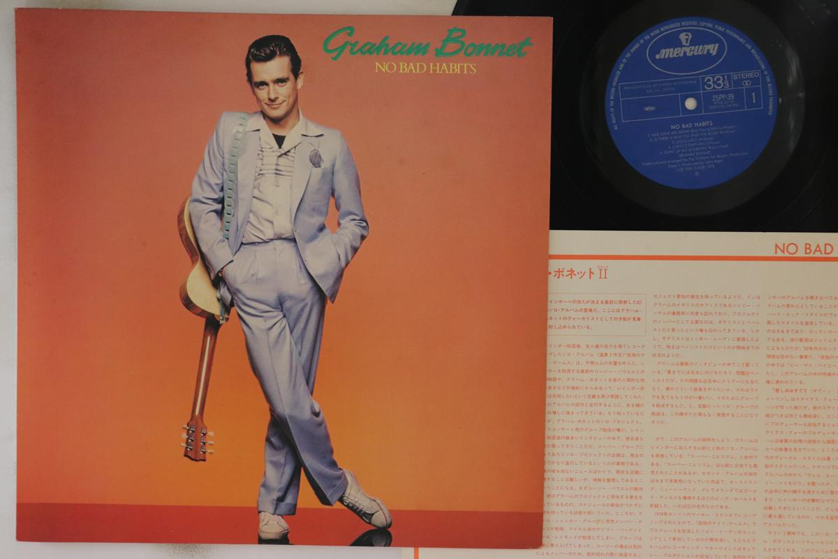 

LP Record GRAHAM BONNET - No Bad Habits 25PP39 MERCURY 1981 Japan Rock Used