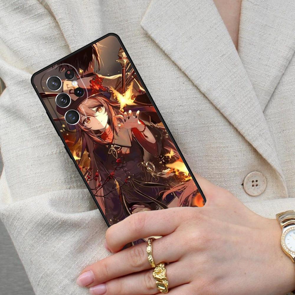 Genshin Impact Hu Tao HuTao Cell Phone Case for Samsung Galaxy S26 Ultra S25 S24 S23 S22 S21 S20 Note10 Cover