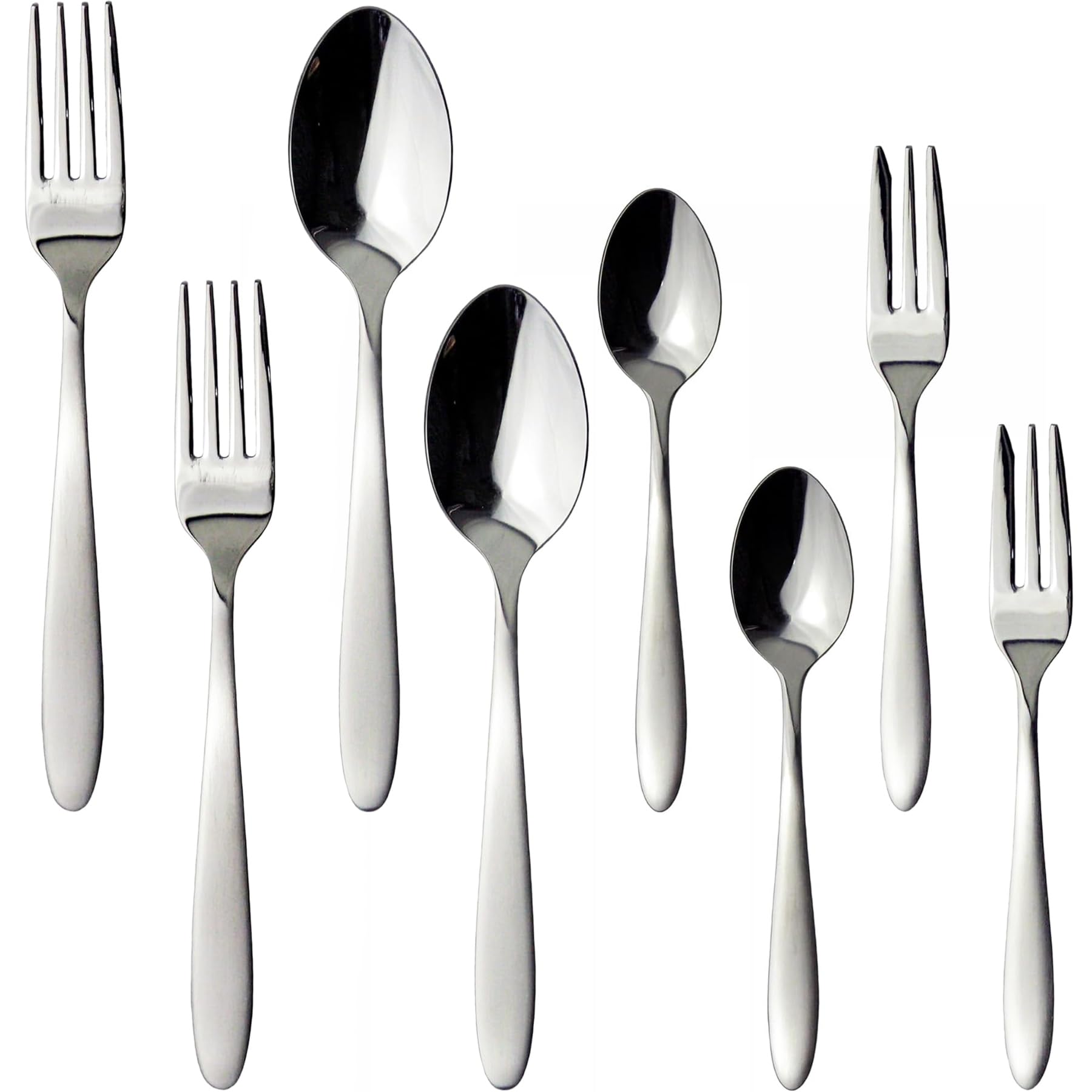 Nagao Region Made Cutlery 8 Stainless Dishwasher Made in Dinner for 2 New Life Tsubame-Sanjo Set, Pieces, 18-8 Steel, Safe, Japan, Set, Spoon, Fork,
