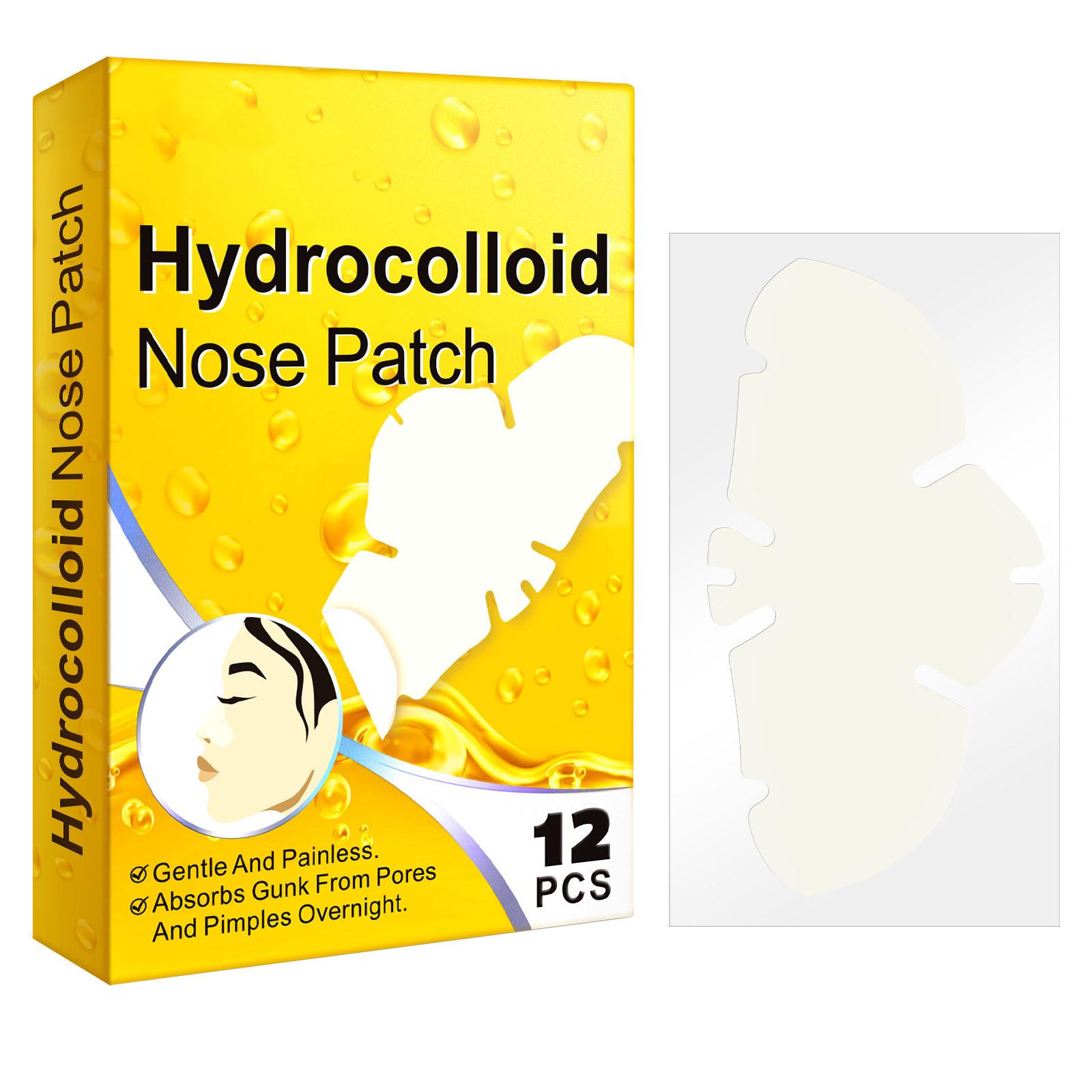 

Пластырь для носа с чёрными точками Гидроколлоидный очищает поры и восстанавливает кожу от угрей 12 Пластырь One Size