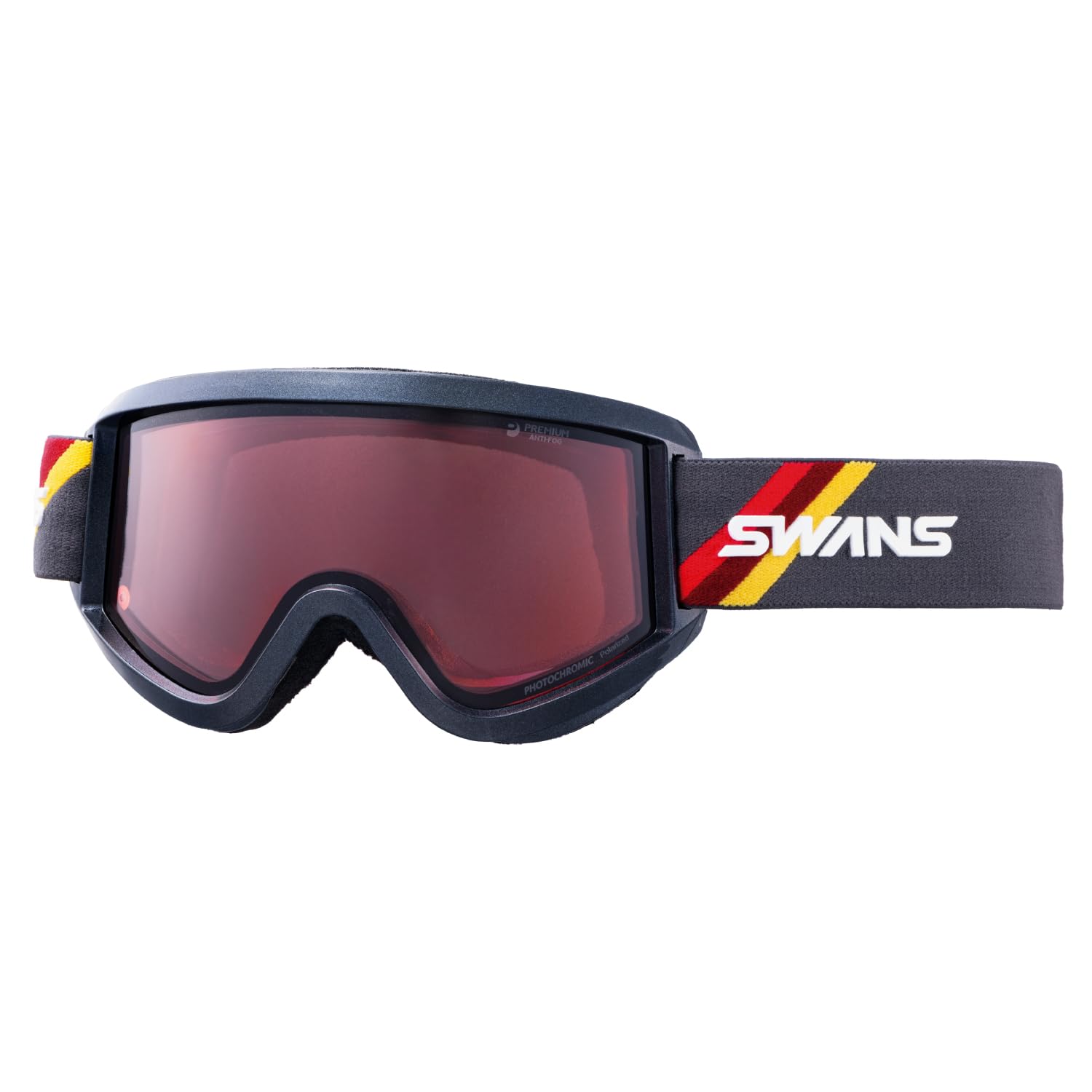 

Swans FZ619 Photochromic Polarized Snow Goggles Made in Pink Goggles with and UV Sizes for Men and Women (FZ619-CPDH PBK) Japan, Photochromic,