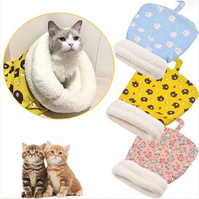 Warm Sleeping Bag Feel Thickened Winter Pet Pocket Type Quilt Bed Puppy Soft Comfortable Pet Supplies