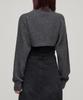 MUSINSA STANDARD MUJER Top de Punto Bolero para Mujer [Gris Medio]