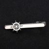 Jewelry Wedding Tie Pin Gold Plated Men Necktie Buckle Clasp Clip Necktie Bar Clasp Rudder Tie Clip
