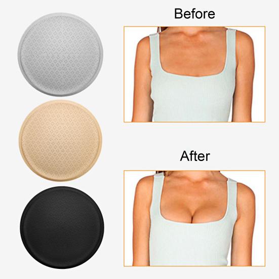Round Bra Inserts Pads Removable Washable Bra Cups Inserts Soft