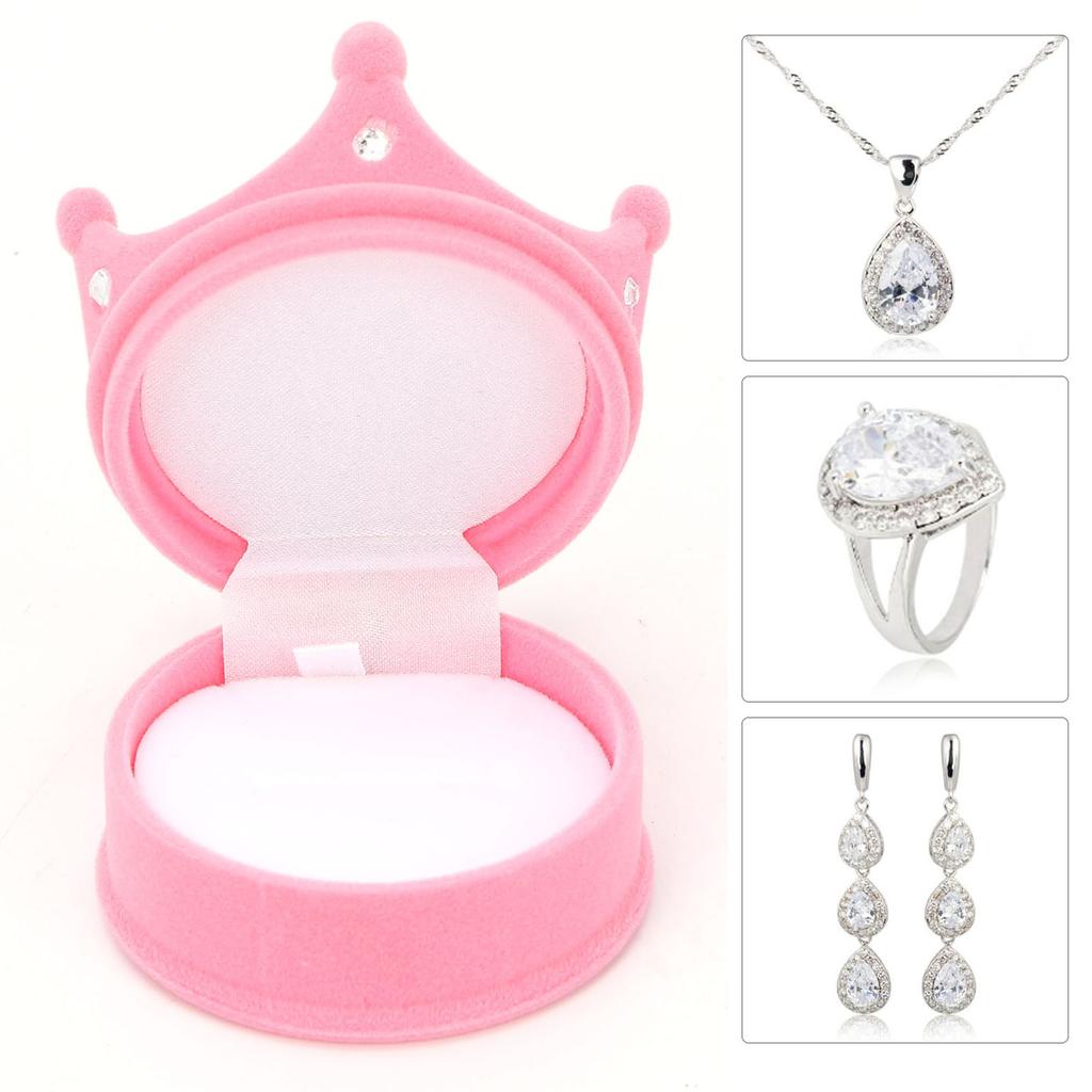 Crown Jewelry Box Personalized Simple Retro Design Ear S Necklace Jewelry Packaging Box