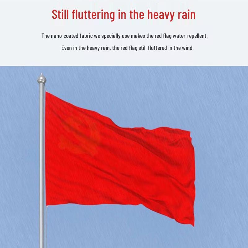Yushuiyao Nano Waterproof Solid Red Flag