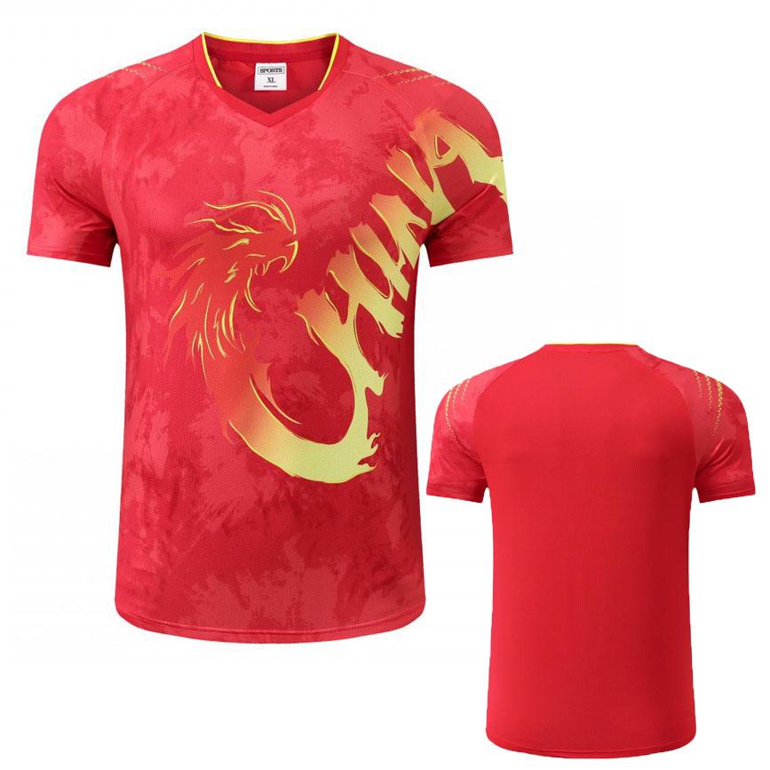 Magliette da Ping Pong Team Cina 2025 Personalizzate con Nome Gratuito Uomo Donna, Maglietta da Ping Pong per Bambini, Abbigliamento da Ping Pong, Magliette da Badminton