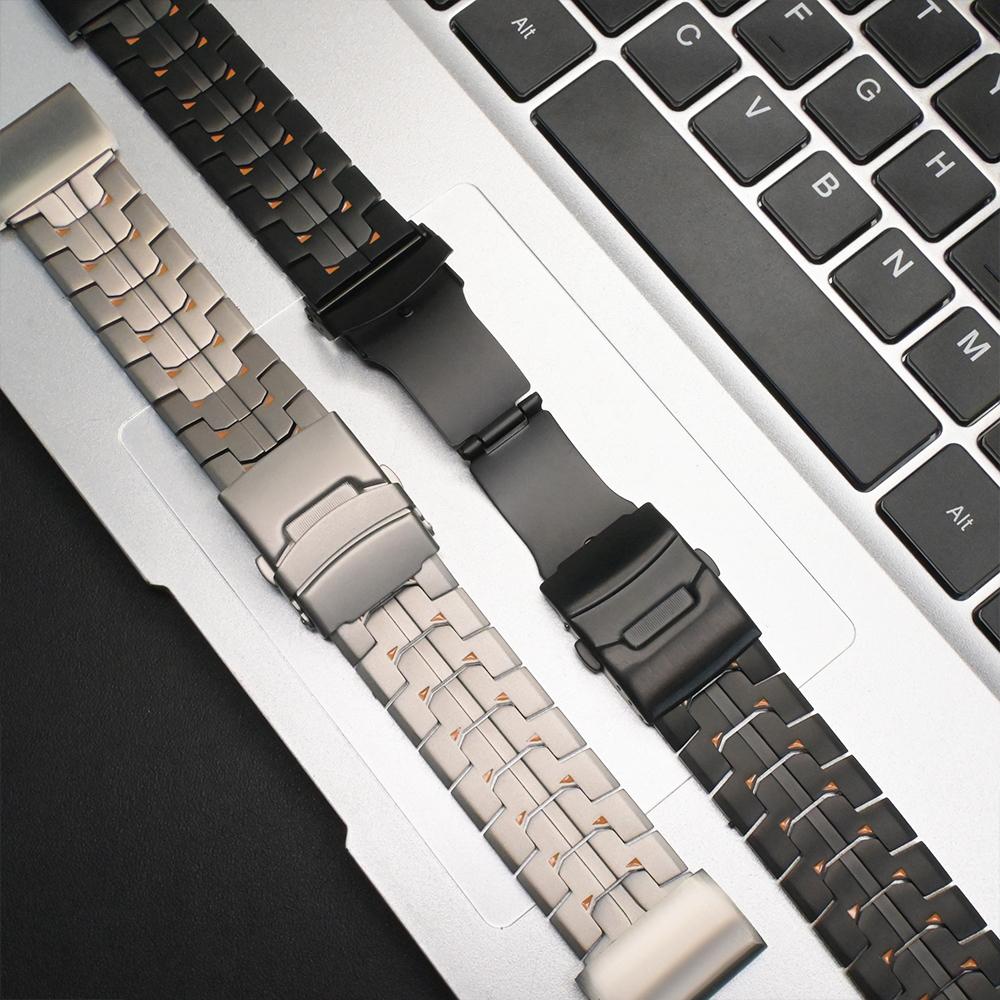 26mm Titan Metallarmband für Garmin Fenix 8 51mm 7X 6X Pro 5X Puls 3HR Tactix 7/Pro Herren Quick Fit Band für Garmin Enduro 3 2 1