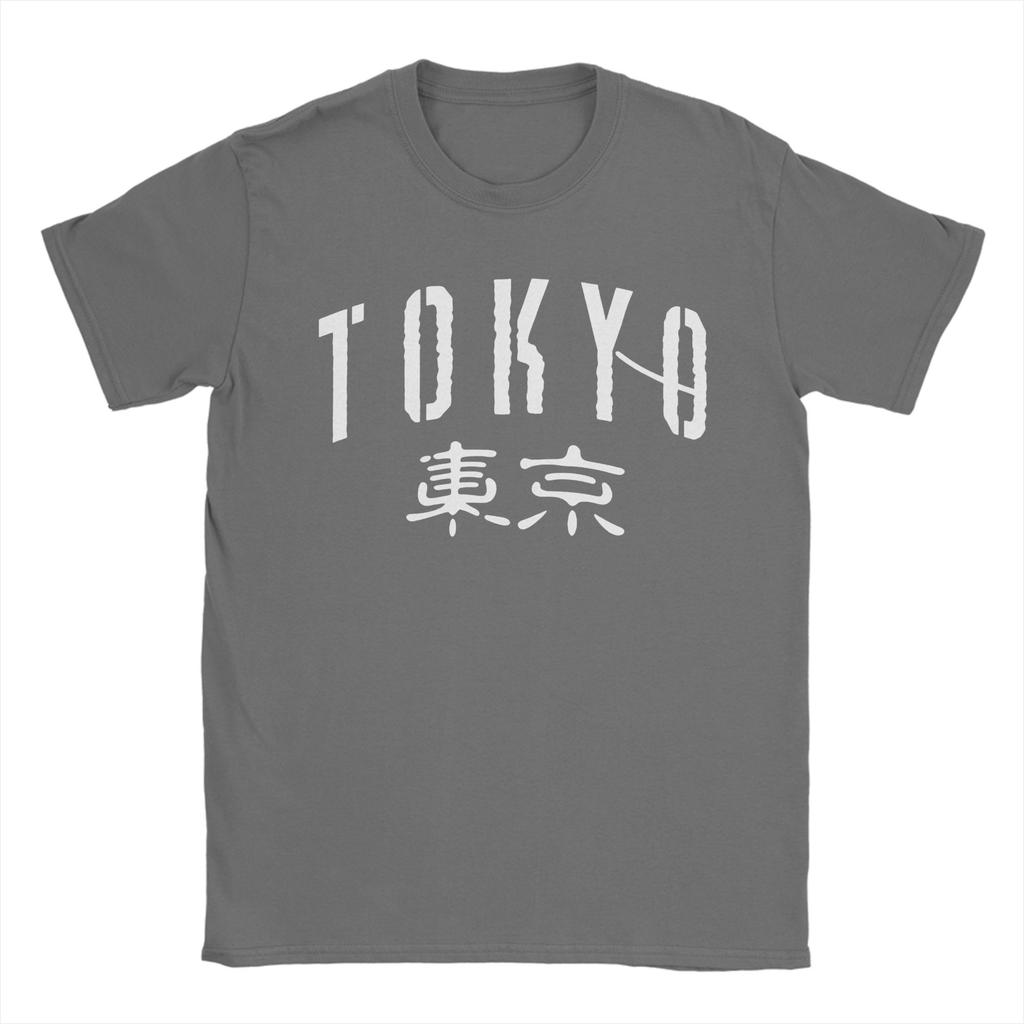 Tokyo  Japanese 100 Cotton TShirt For Mens Summer  Y2K Fun TShirts Breathable Hippie Tee Shirt Oversized Loose Tops