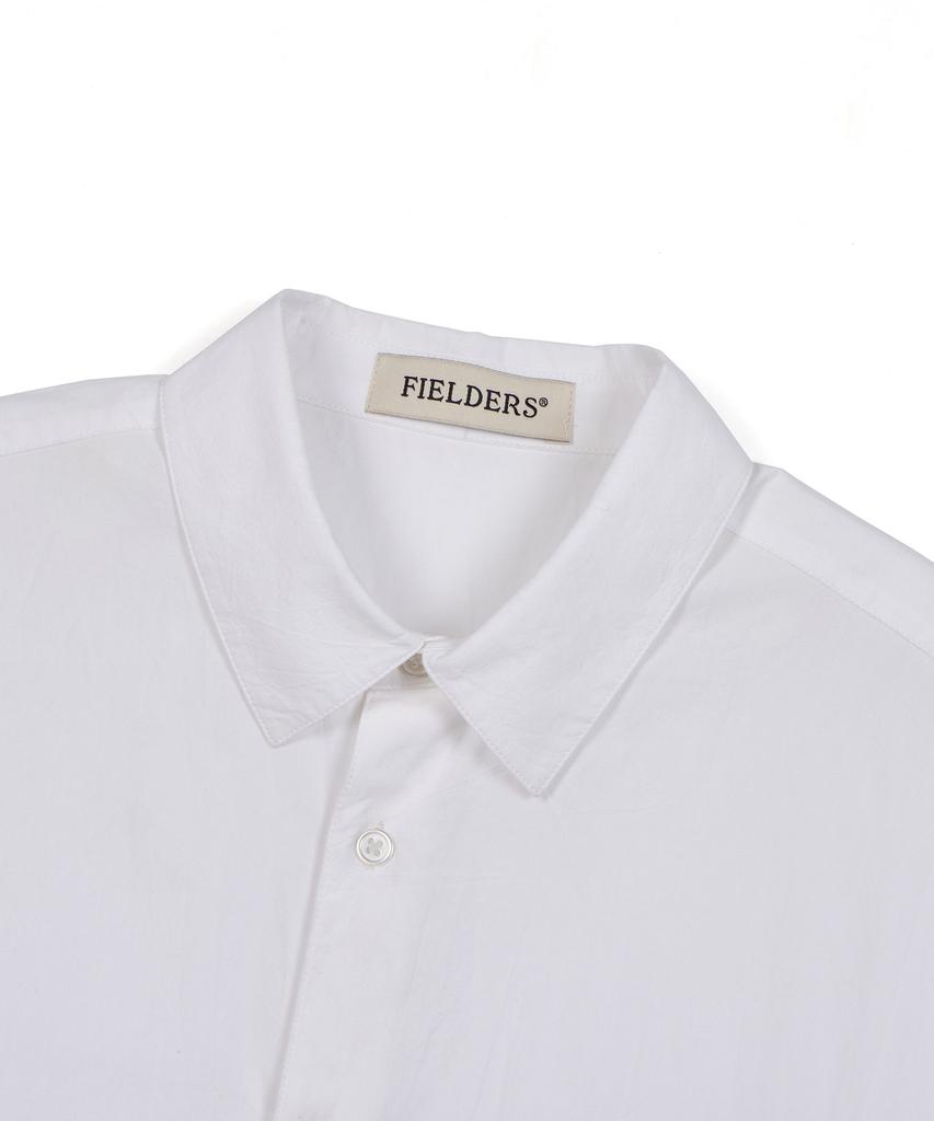 Pildeoseu Basic Standard Fit Pocket Short-Sleeved Shirt White