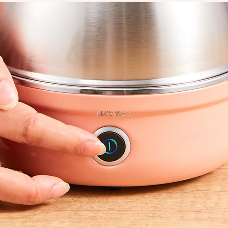Full Stainless Steel Electric Egg Cooker With Auto Shut Off  Up To 7 Eggs, For Soft, Medium, Hard Boiled, Poached, Custard