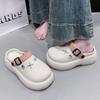 Fashion Crystal Decor Chunky Platform Clogs Shoes Woman 2025 Summer Buckle Strap Eva Sandles Woman Non Slip Thick Bottom Garden Sandals