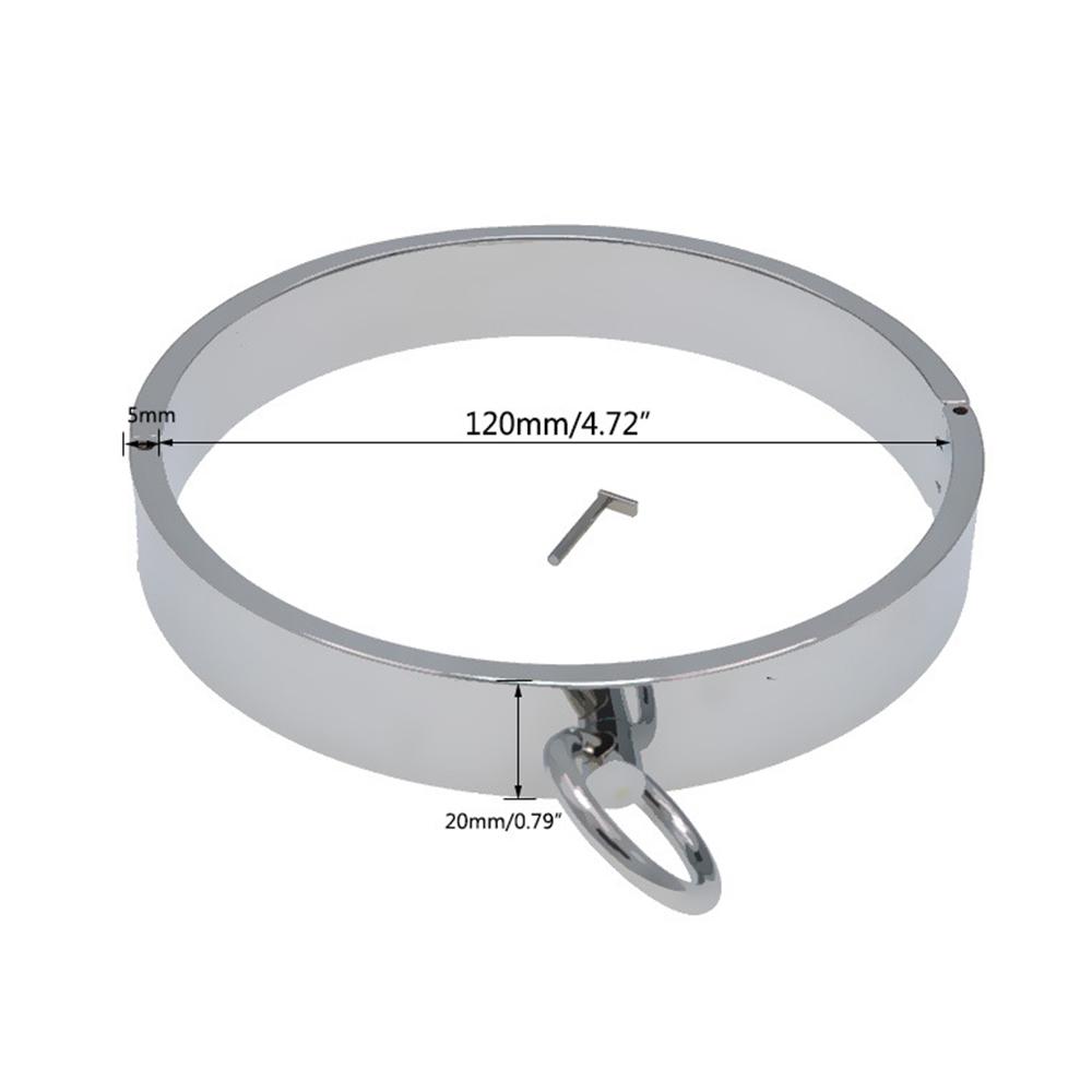 BDSM-Halsband, Metall-Bondage-Halsband, Sklave, 2 Größen, Halsband, Sexsklavin, Rollenspiel-Halskette für Frauen, Zurückhaltung, BDSM-Bondage