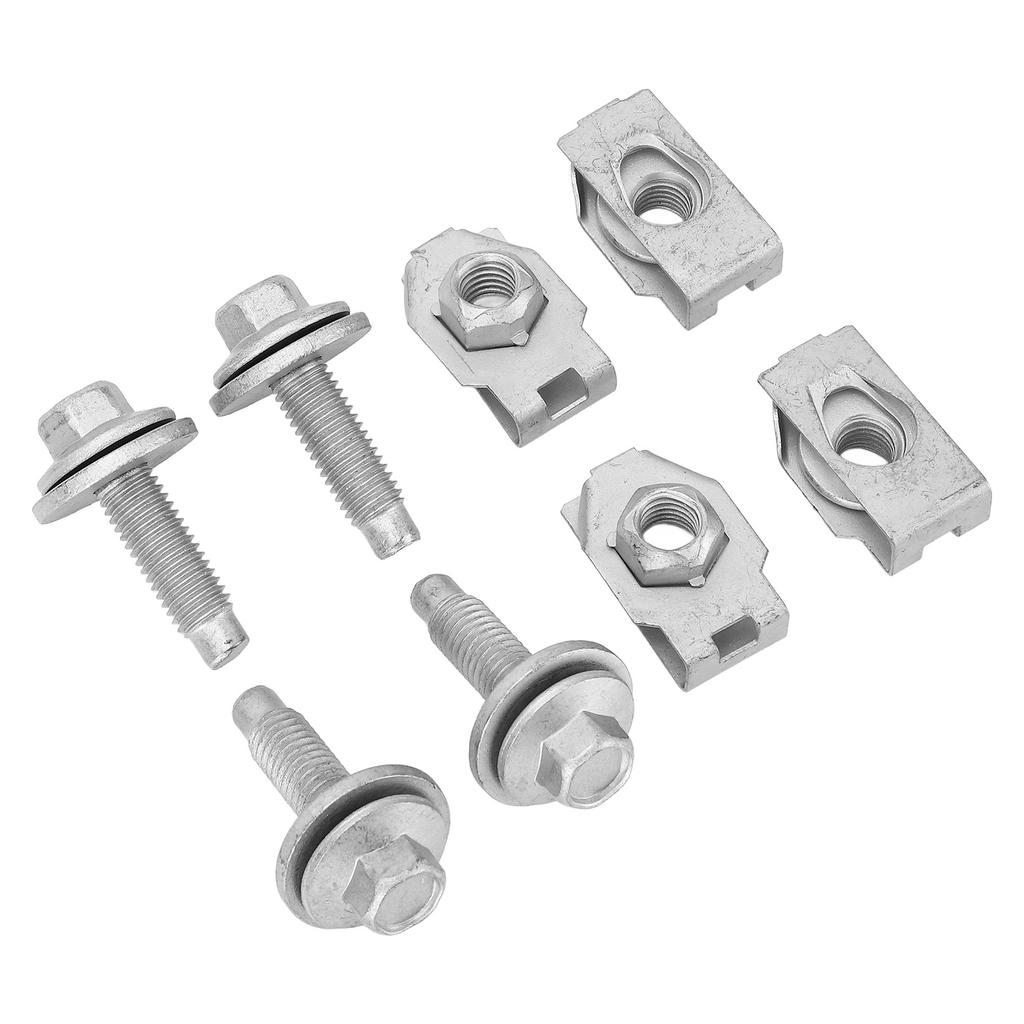 8PCS Skid Plate Filter Spring Nuts Bolts Set 4034A Clamp Type Metal Strong Structure for Expedition