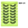 7 Pairs Natural Long False Eyelashes Thick Fluffy Lashes 3D Mink Lashes  Cosmetic Tool