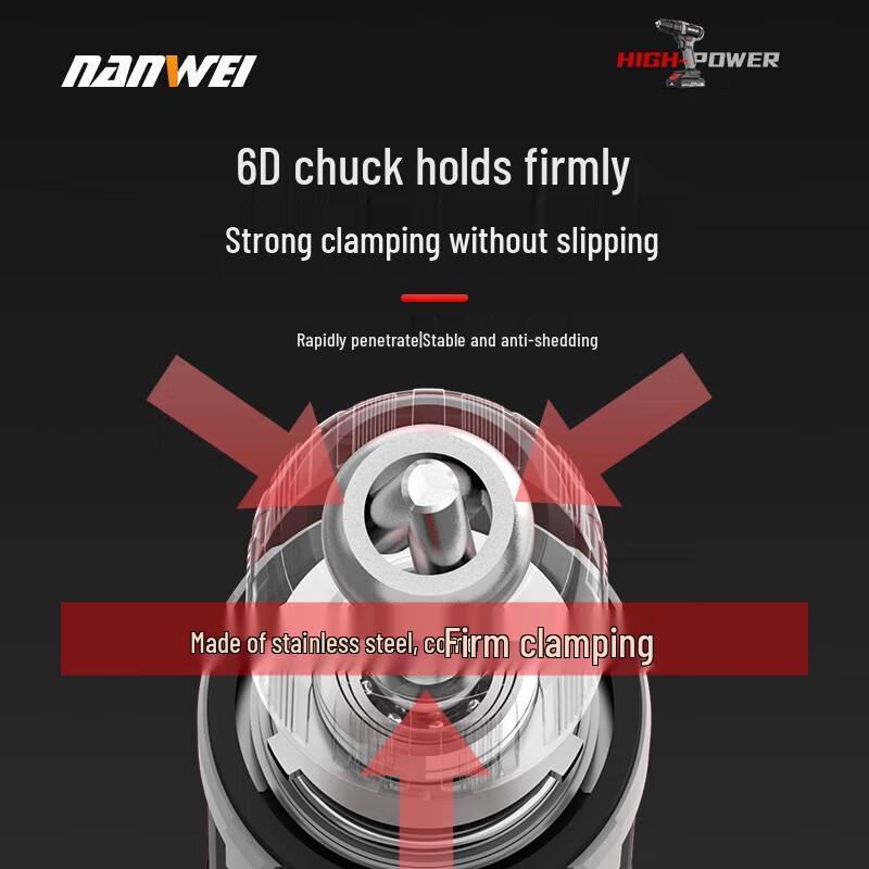 Nanwei Xiaojiang 21V Akku-Lithium-Elektrobohrer CN-Stecker (Adapter enthalten)