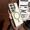 For Magsafe Camera Fold Stand Holder Bracket Phone Case For Samsung S26 S25 Ultra Plus A56 A36 A06 Stand Magnetic Cover