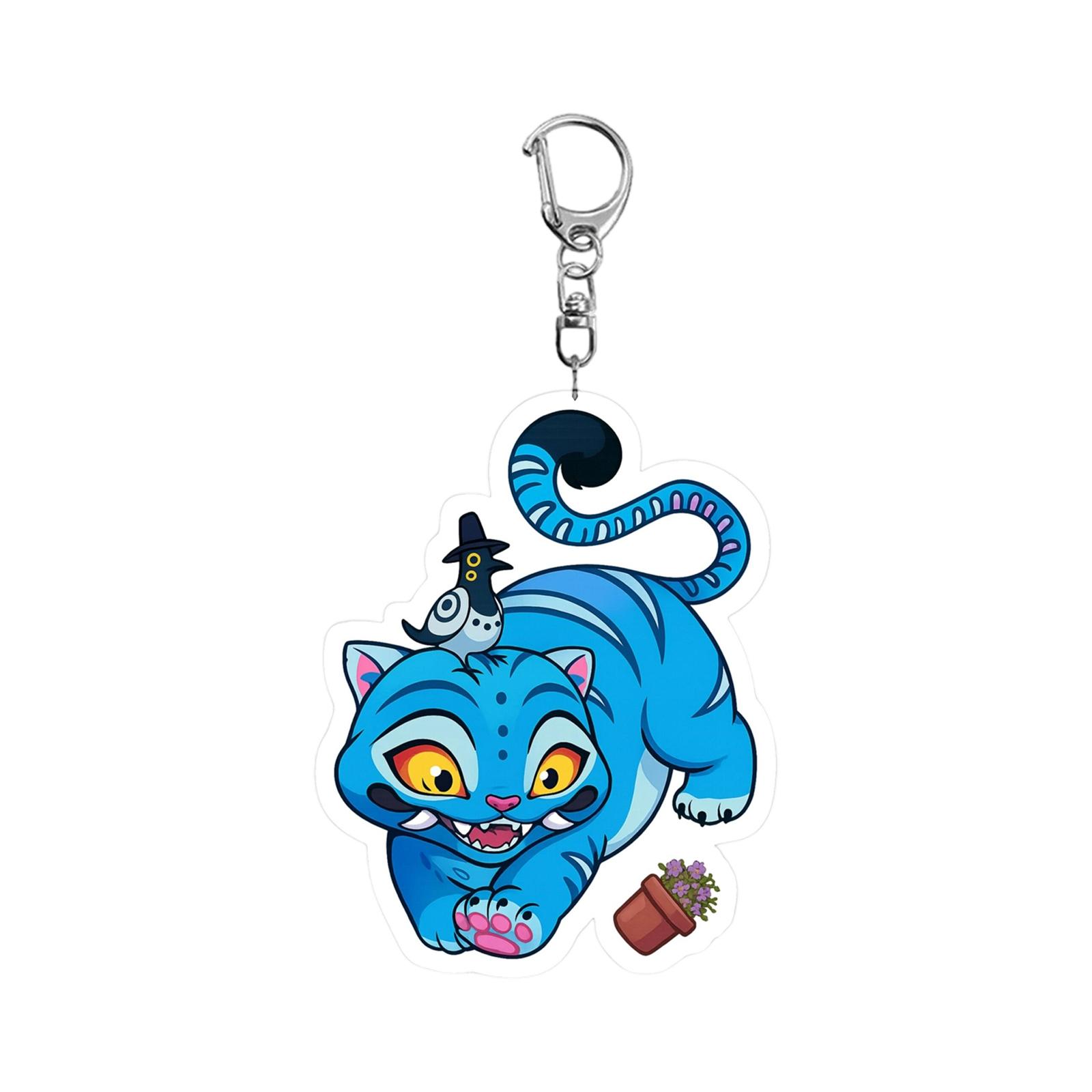 

2D Плоский, Акриловый Мультяшный Брелок, Можно Повесить на Рюкзаки, Наплечные Сумки, Ключи, Милый Брелок, Украшение для Одежды. One Size