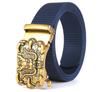 Men'S Nylon Belt Business Automatic Buckle Belt Casual Canvas Toothless Buckle Belt Strength Delivery