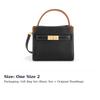Tory Burch Tory Burch Lee Radziwill Cow Leather Shoulder Bag, Crossbody Bag, Handbag Mini Women's Black & Black Gold 75662-001