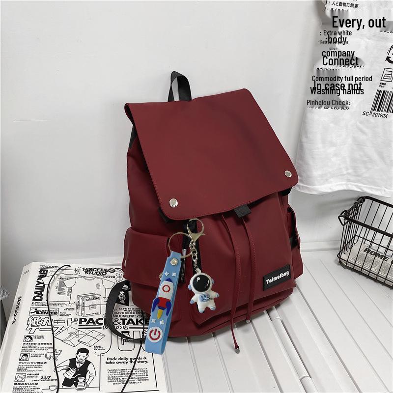 Japanese Style Trendy Large Capacity Schoolbag for Girls, High School Students, and Leisure Travel Backpack for Women and Men