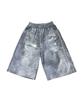 ESCAPEFROM Reverse Washed Denim Printed Bermuda Sweatpants [2 Colors]