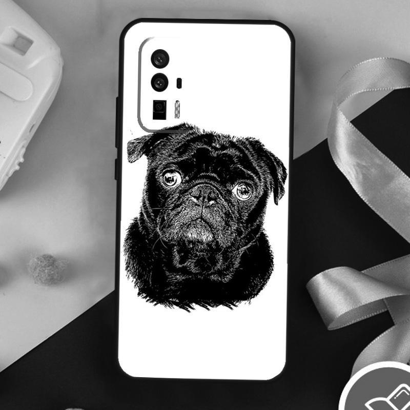 Cute Pug Dog Case For Xiaomi 15 Ultra Mi 13 14 11T 12T 13T 14T Pro POCO X7 Pro X3 X5 X6 F5 F6 F7 Cover