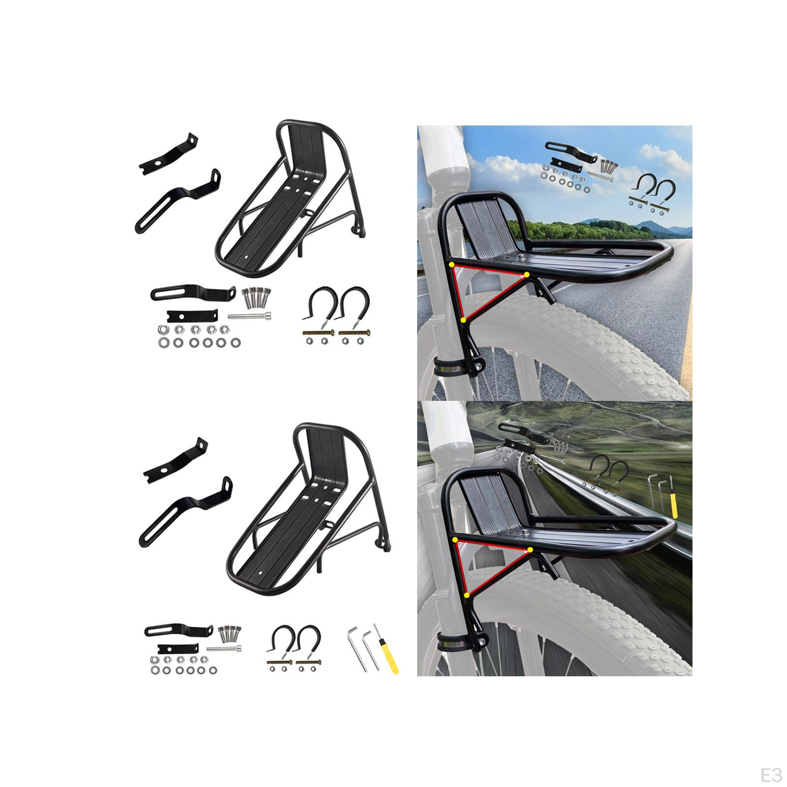 Sylanda Supporto Per Forcella Per Bicicletta, Versatile Blocco Per Bicicletta, Forcella In Lega Di Alluminio, Sgancio Rapido Per Bicicletta Con Clip Fissa, Per Riporlo Durante Il Trasporto