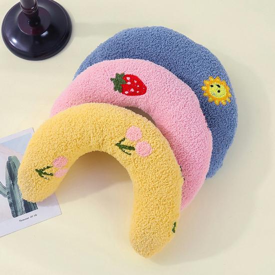 Soft Fluffy Cat Neck Pillow Calming U-Shaped Joint Relief Sleeping Improve Neck Support Pet Pillow Dog Cat Supplies