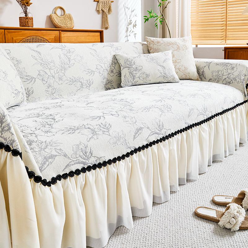French Retro Style Sofa Cover 2025 New High-end Sofa Towel Four-season Universal Cover Non-slip Blanket