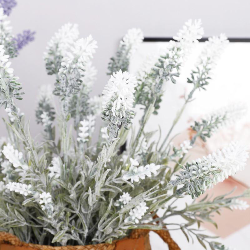 46cm Lungo Lavanda Artificiale Impianto Capelli Plastica di Alta Qualità Finta Lavanda Stile Campagna Gioielli Decorazione Fiori Finti