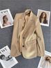 2025 Spring/Autumn Off-White Women's High-End Korean Style Versatile Suit Jacket for Casual & Commuting