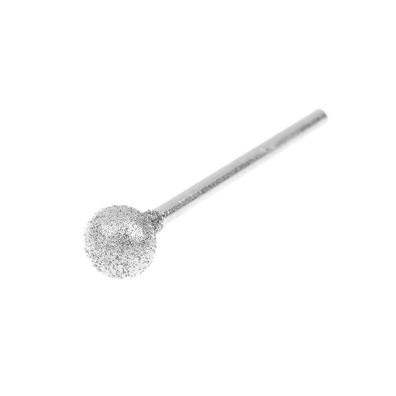 0,5 mm-8 mm Diamant Rund Entgraten Schleifen Bohrer Schleifkopf 2,35 mm Schaft Schnitzen Präzisionsschnitzwerkzeug Elektro-Schleifer Teile