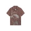 Li Ning X Disney Hemden Herren Umber Holzmaserung All-Over-Print Revers Moderat Sonstige ASHS431-2