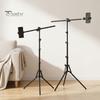 Hairdressing Training Wig Stand 0.5/1.6M Mannequin Head Stand, Height Adjustable Display Tripod for Cosmetology, Training, Styling Hair Perming