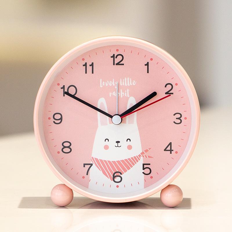 Carregamento Educação Infantil Relógio Despertador Pequeno de Metal Infantil Menina Menino Mesa Relógio para Acordar Uso Estudantil Relógio de Aprendizagem Especial