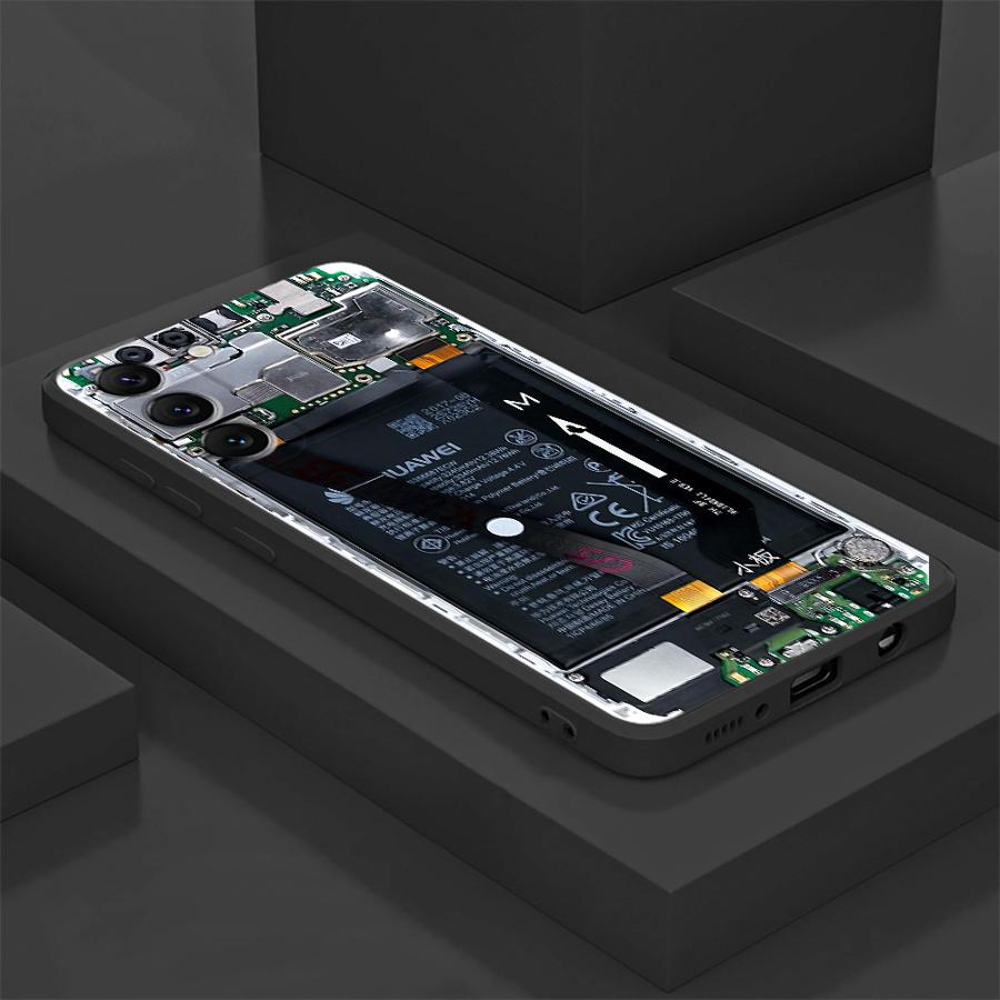 

Чехол для Samsung Galaxy A25 A71 A26 A72 A23 A53 A24 A55 A32 A35 A51 A73 A36 A22 A52 Черный Мягкий Чехол для Телефона Материнская Плата Схема Galaxy A72