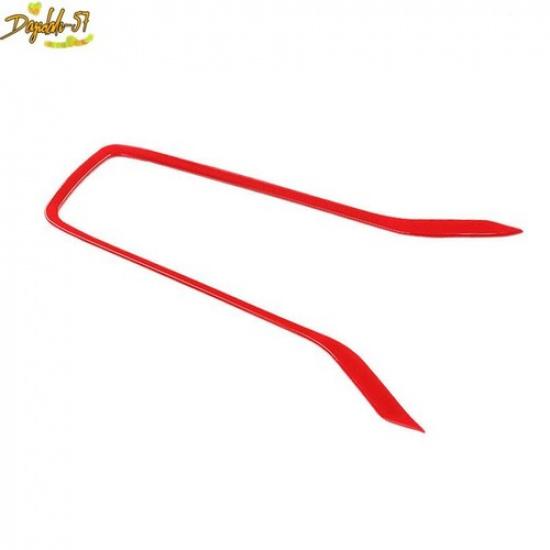 Red Console Gear Shift Panel Cover Trim Fit For TOYOTA COROLLA -