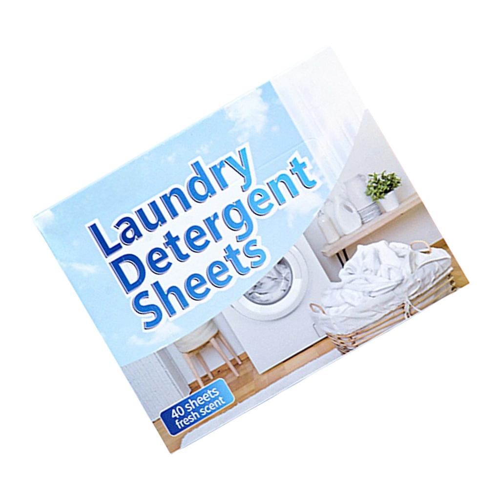 Laundry Detergent Sheets Powerful Stain Remover Safe Friendly Water Soluble Travel Friendly For Various Washing Machine